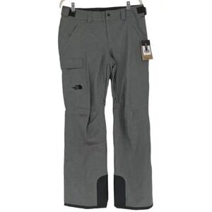 The North Face Womens Freedom Insulated Ski Snow Pants Heather Gray XL 16 NWT